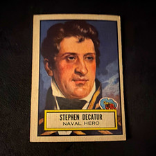 Topps 1961 Look 'n See Military Leaders #38 Stephen Decatur Non-Sport Card picture