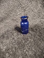 Vintage Bromo Seltzer Cobalt Blue Glass Medicine Bottle, 2.5'' Tall picture