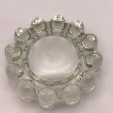 VTG MCM Anchor Hocking Clear Boopie Bubble Glass Ashtray Trinket Coaster 1970’s picture