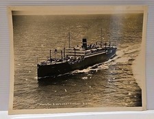 1924 Vintage Aerial Photo USAT Cambrai US Army Transport Ship WWI ~7x9.5 picture