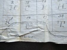 1880's Little Brassua Lake,Moose River,Brassua St. Original MAINE DRAWN INK MAP picture