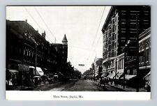 Joplin MO-Missouri, Scenic View Of Main Street, Restaurant, Vintage Postcard picture