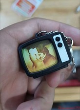 Danganronpa Monokuma Logo Print Sound and Light Keychain Pendant Bag Charm picture