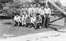 J38/ Montague Michigan RPPC Postcard c40s Social Staff Jack and Jill Ranch  18 picture