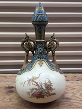 Vintage Tiffany & Co Rare Magnificent Victorian Royal Worcester Reticulated Urn picture