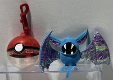 Rare Pokemon Applause Nintendo Zubat Stuffed Plush W/ Pokeball Shiny Wings 1998 picture