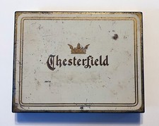 Antique Chesterfield Cigarette Tin, Circa 1920s, Made in