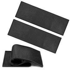 3 PCS 24 x 8 Inch Rubber Bar Mats, Non-Slip Serving Spill Mat with Raised Edg... picture