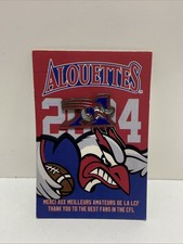 Montreal Alouettes 2004 CFL Football Promotional Lapel Pin w/ Original Card picture