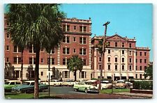 1950s JACKSONVILLE FL SAINT VINCENT'S HOSPITAL STREET VIEW CARS POSTCARD P3770 picture