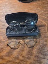 Vintage Gold Filled Oval Glasses With Orig Case And Bonus Glasses. See Details. picture
