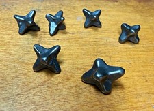 Set of 6 Petite Iron Stars Civil War Caltrops picture