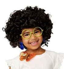 Disney Encanto Mirabel Madrigal Kids Costume Accessory Set: Wig/Glasses/Earrings picture