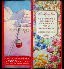 Ski Resort Sestrieres Briancon Clavieres Praly Moncenisio 1934 Pamphlet picture