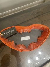 RARE 2025 Longaberger Halloween Bat Tray Basket Black Orange Medium BAL60811 HTF picture