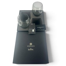 Rosenthal Versace Medusa Lumiere 2nd Ed Whiskey Glasses Haze Authenticity Card picture