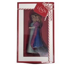 (NEW) LENOX DISNEY Showcase Collection FROZEN Elsa & Anna Christmas Ornament picture