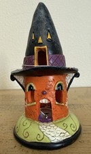 Johanna Parker Haunted House Light Up Black Witch Hat picture