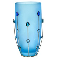 Swarovski Yasmine Hurel 2005 Jewels Capri Blue Vase Aquamarine/Blue Zircon-Rare picture