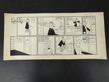 Lolly Original Sunday Comic Strip Art Sept 23 1962 Pete Hansen Chicago Tribune picture