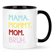YHRJWN Gifts for Mom, Funny Mom Mug, Mama Mommy Mom Bruh Mug, Mom Gifts from ... picture