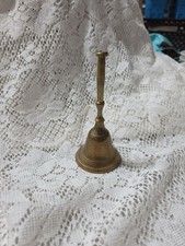 Vintage Brass Handbell 4.5-Inch Antique-Style Decorative Bell picture