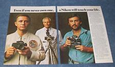 1976 Nikon Film Cameras Vintage 2pg Ad 