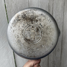 Griswold Cast Iron Skillet Chicken Fry Pan No. 8 Erie PA USA 777 picture