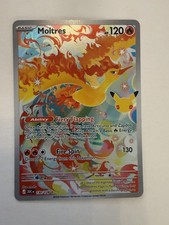 30th Anniversary Moltres 130/128 Illustration Rare Holo Pokémon TCG ✅  picture