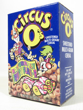 VERY RARE VTG 90's Circus O's Moran Foods Salesman Sample Display Cereal Box picture