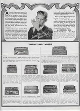 1930s Hohner Harmonica Advertisement • Marine Band Models • Vintage Music Ad picture