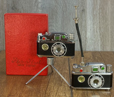 Two Vintage K.K.W. Photo-Flash Camera Petrol Lighter & tripod Made in Japan picture