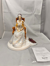 Royal Doulton Queen Elizabeth II Diamond Jubilee HN5582 Figurine Ltd Ed COA picture