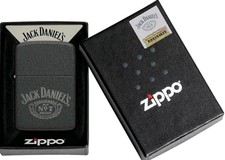 🔥 ZIPPO Jack Daniel's No. 7 Black Crackle 1941 throw-back Lighter 1.5x Thicker picture