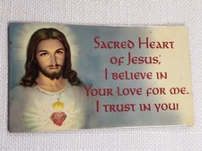 Vintage Prayer Magnet Jesus Prayer Christian Religious Gift D36 picture