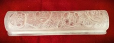 Vintage Degue French Art Deco  Frosted Molded Floral Glass Slip Shade #2 picture