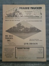 Vintage 1979 Prairie Trucker Magazine Charter Issue Freightliner Semi Truck Ads picture