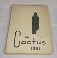 Vintage 1961 University of Texas UT Austin CACTUS Yearbook Volume 68 Longhorns picture