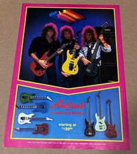 ARIA PRO II GUITARS - The Advanced Electrics  - 1989 Print Advertisement picture