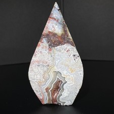 81g Natural Mexican striped agate water drop quartz crystal sample picture