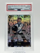2026 ONE PIECE MANGA ALTERNATE ART OP15-EB04-044 KOBY PSA 10 picture