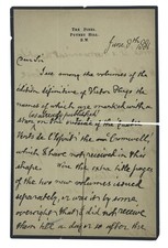 Algernon SWINBURNE / Autograph Letter Signed 1881 picture