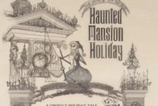 Vintage 2001 Disneyland Haunted Mansion Holiday Poem Vellum Scroll.  picture