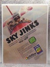 VTG Sky Jinks By Activision Atari Video Game 1982 Print Advertising Full Page Ad picture