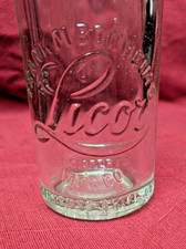 Antique Licor Frank M Bonheim Crystal Carbonating Co Normal IL Soda Bottle picture