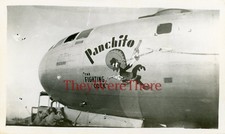 WWII photo- B 29 Bomber plane NOSE ART - PANCHITO