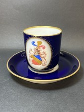 C.M. Hutschenreuther Auvera 1909 Weihnachtskneipe Demitasse Cup & Saucer picture