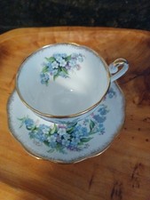 Vintage Royal Standard FORGET-ME-NOT Teacup and Saucer Set England Mint picture