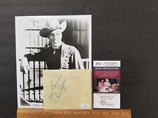 VINTAGE JIM BANNON RED RYDER HAND SIGNED BOOK PAGE W/8X10 PHOTO JSA/COA DS 7722 picture
