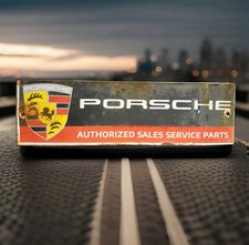 Vintage Porsche Porcelain Sign 911 Turbo Carrera 964 Cabriolet Ferrari Gas Oil  picture